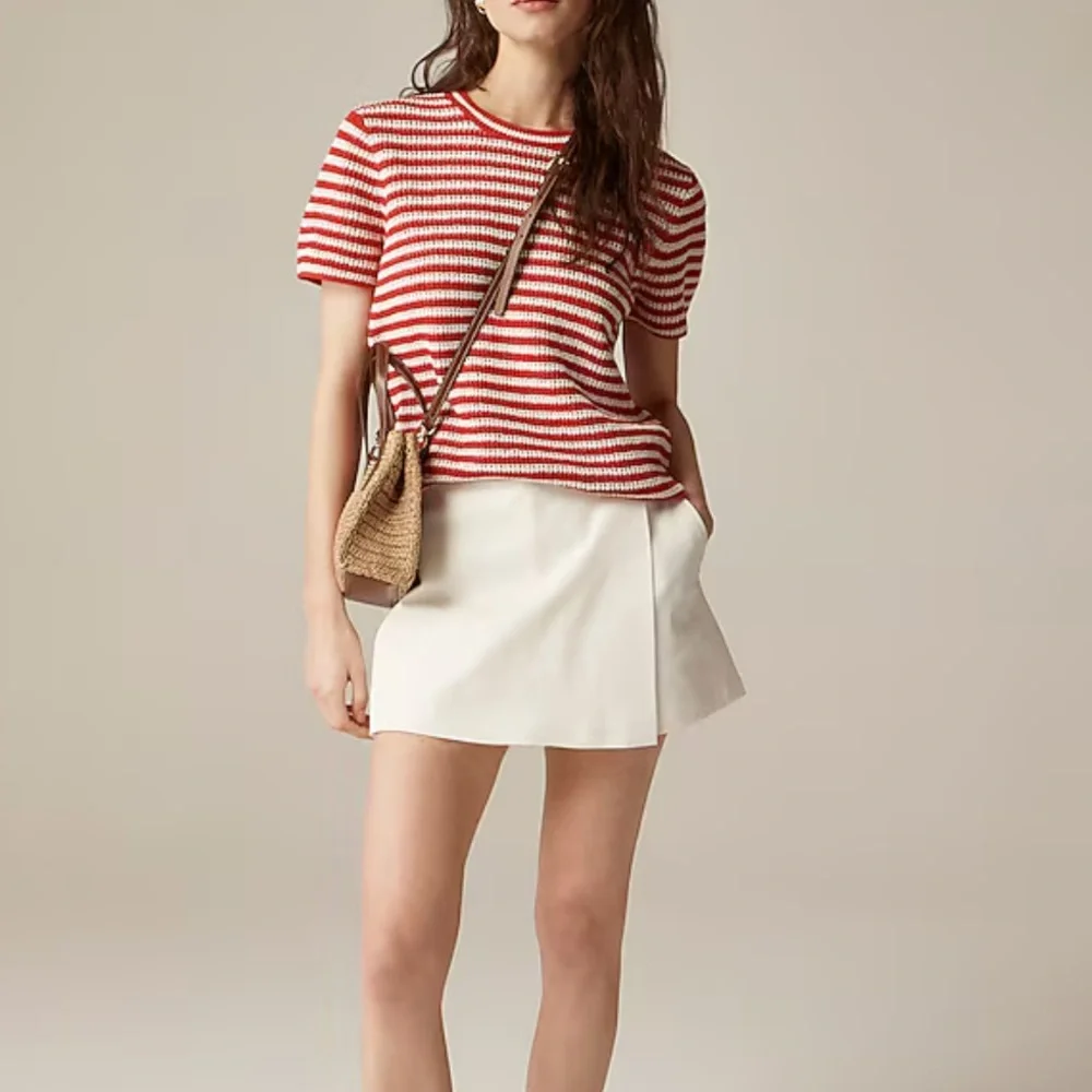 NWT J.Crew Wrap-front skort in bi-stretch cotton blend (size 10) - Picture 1 of 12